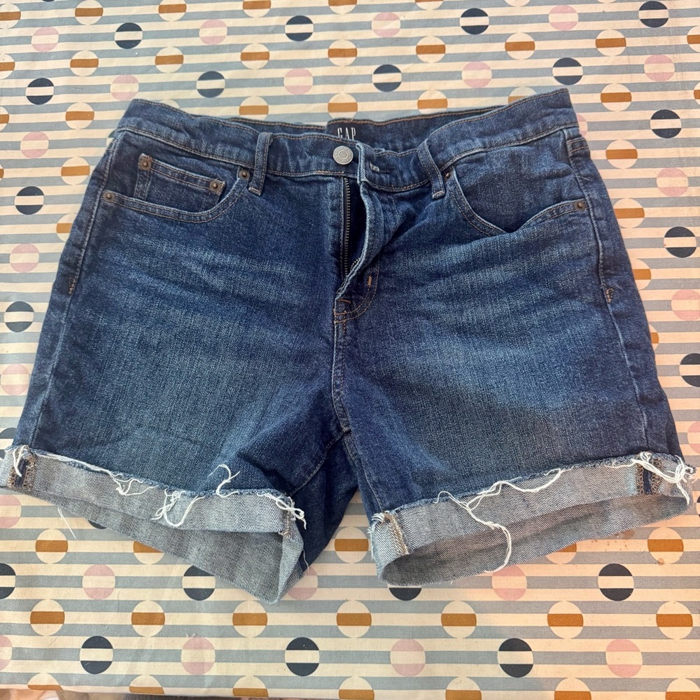 GAP Women's Dark Blue Jean Shorts